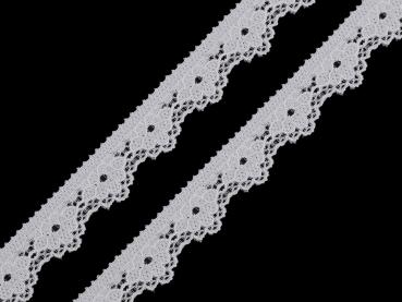 Wäschespitze elastisch Breite 15 mm OffWeiß